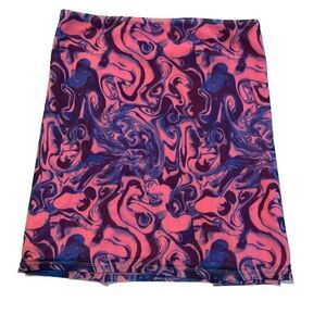 BP PINK AND BLUE SWIRL MINI SKIRT SIZE 4XL